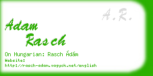 adam rasch business card